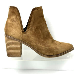 Steve Madden‎ Women's Size 8 Havannah Pointed Toe Bootie Chestnut Suede Pull On